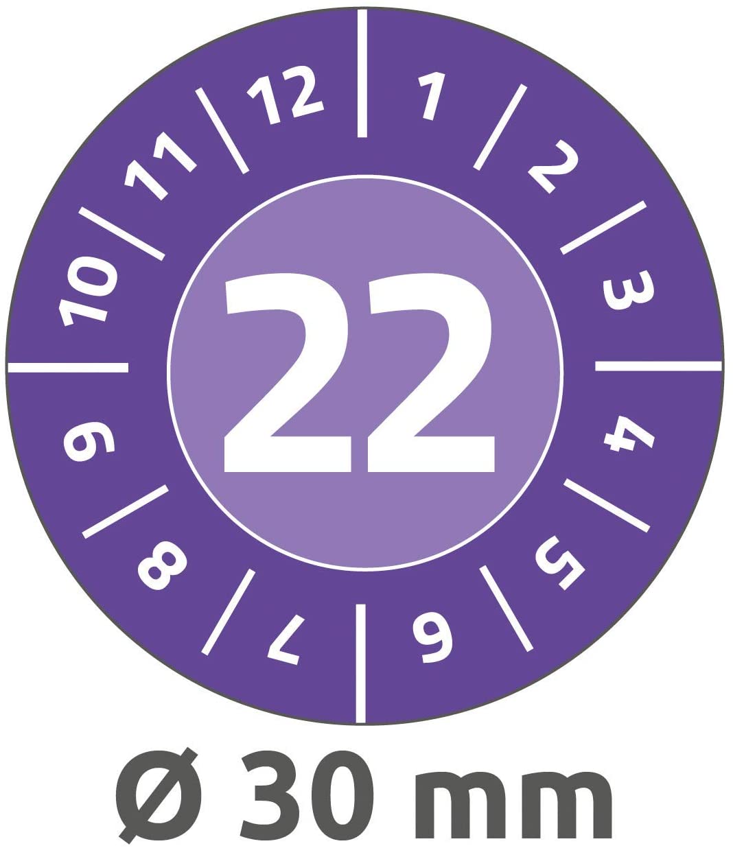 AVERY Zweckform Pack Of 120 Test Badges 2022 (Counterfeit-Proof, Strong - View #7