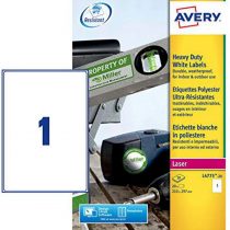 Avery 707964 - Polyester Labels 20 Pages, White