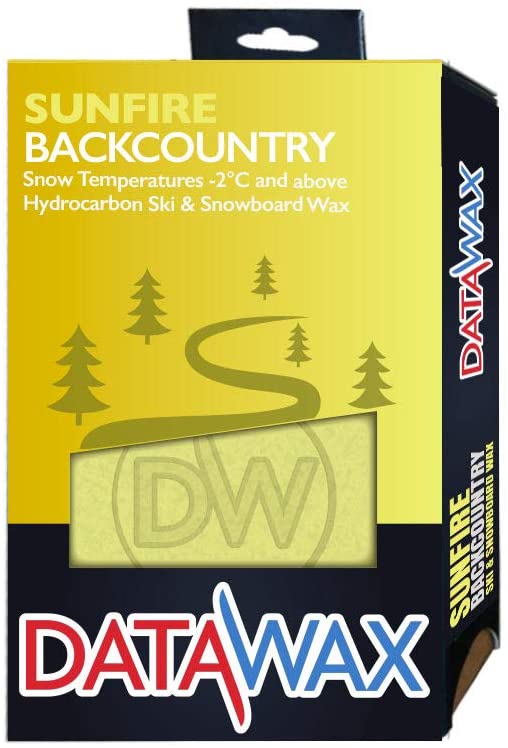 Datawax Sunfire Hydrocarbon Ski and Snowboard Wax, Yellow, 110g