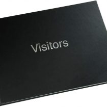 Esposti Visitors Guest Record Book - Hard Back Cover - 720 Entries Capacity - Black - 270mm x 200mm