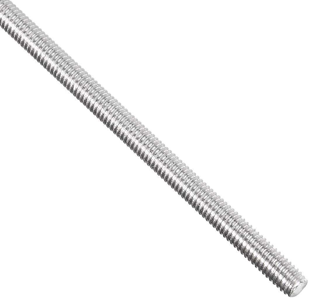 Sourcingmap M3 x 250mm Fully Threaded Rod, 304 Stainless Steel, Right Hand Threads, M3x250 mm