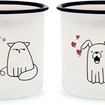 LEGAMI Links Coffee Cups, Multi-Colour, 5.5 x 5.5 x 5 cm Dog & Cat 5.5x5.5x5 cm multi-coloured