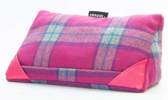 i-Pad Cushion, Tablet cushion,i-Pad Pillow,Tablet Pillow,Stand,Holder,Pink Tweed fabric,NEW,exclusive design by CRAGGI,