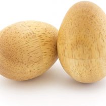 TIGER SHA28-NT | Wooden Egg Shakers | Natural | One Pair