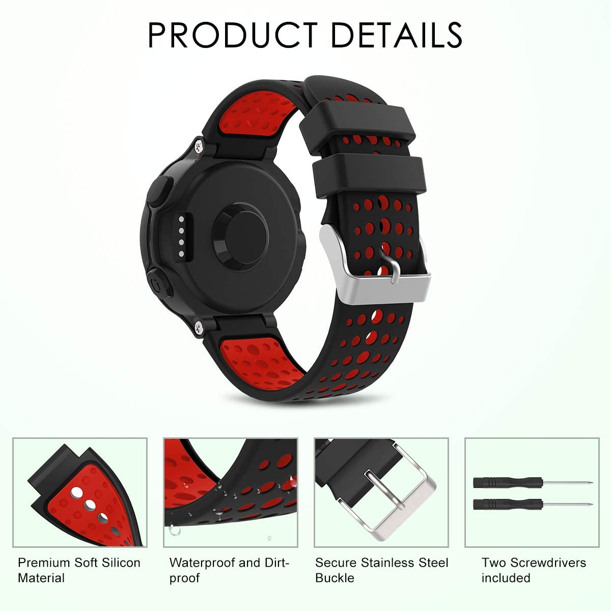 Syxinn Compatible with Strap Forerunner 235 Watch Band Straps - Image 2