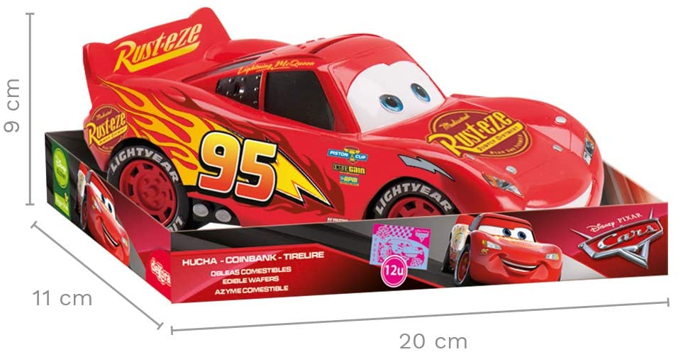 Dekora - Disney Lightning McQueen Cars Childrens Box with Waffer Tickets, Multicolored - Image 3