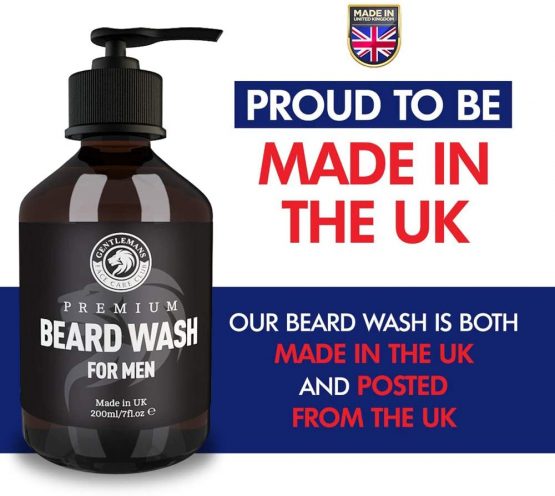 Beard Shampoo - Vegan Friendly Beard Wash & Conditioner For Men - Gently Nourish + Boost Growth With Gentlemans Face Care Club 200ml Organic Beard Softener For Men - Image 2