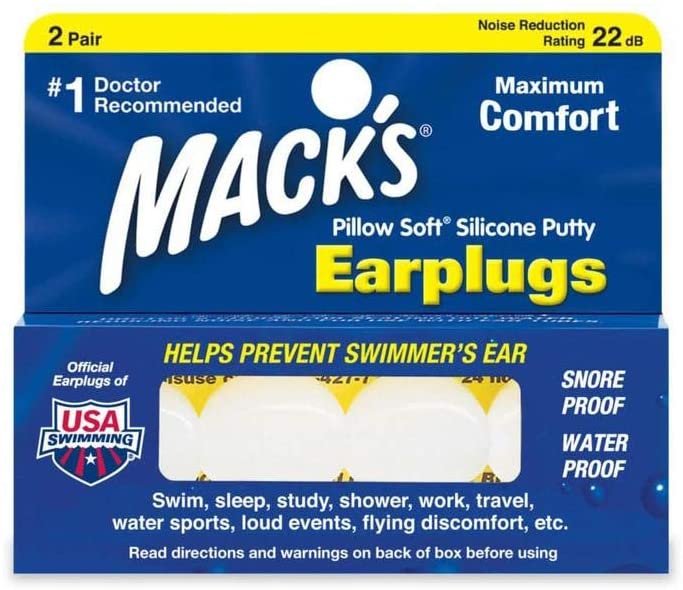 Macks - Pillow Soft - White - 2 pair, 4 count (Pack of 1) - Image 3