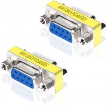 DriverGenius DB9 Serial RS232 COM Gender Changer for USB to RS232 / USB to Serial Cable Adapter (DB9 Female to Female Connector)