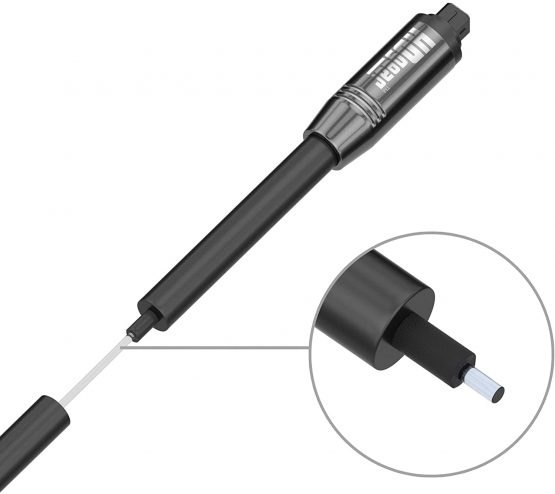 HDGear TC0040-010 Premium Toslink Cable with Gold-Plated Plug Contacts Toslink Plug to Toslink Plug 1 m - Image 3