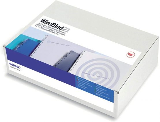 GBC MultiBind Binding Wires, 12 mm, 100 Sheet Capacity, A4, Silver, Pack of 100, IB161230 - Image 3