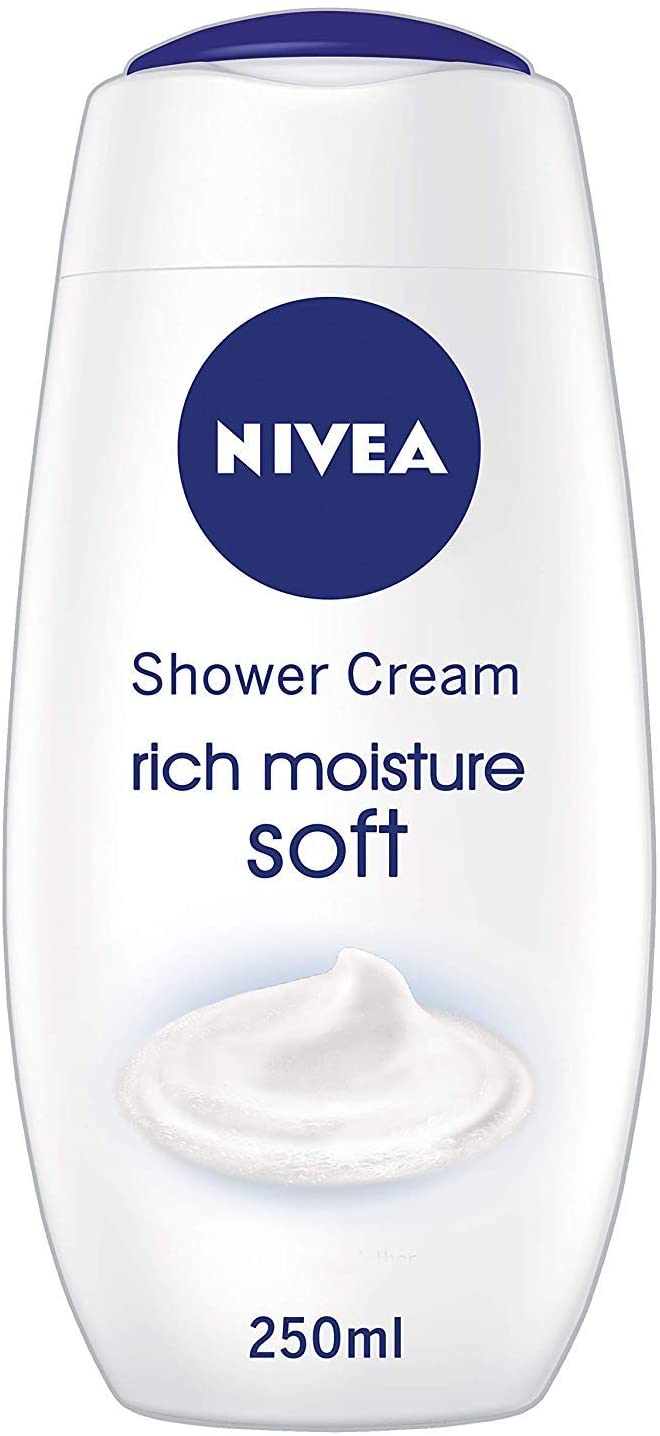NIVEA Care Shower Creme Soft (250 ml) Caring Shower Body Cream Enriched with Almond Oil, Moisturising Shower Gel Body Wash