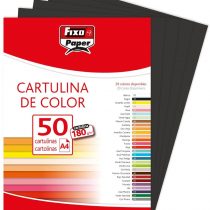 Fixo 11110310 – Pack of 50 Sheet of cardstock, A4, Black