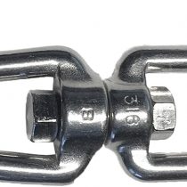 Stainless Steel 316 Swivel Eye and Jaw 8mm or 5/16" Marine Grade