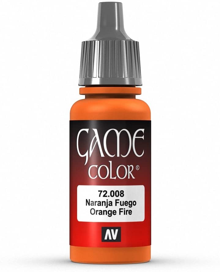 Vallejo Game Color 17ml Arylic Paint - Orange Fire, 17 ml (Pack of 1)