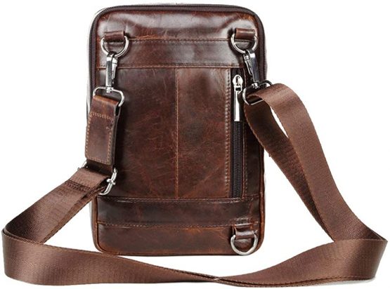 Xieben Vintage Leather Shoulder Messenger Bag for Men Travel Business Crossbody Pack Wallet Satchel Sling Chest Bags - Image 4
