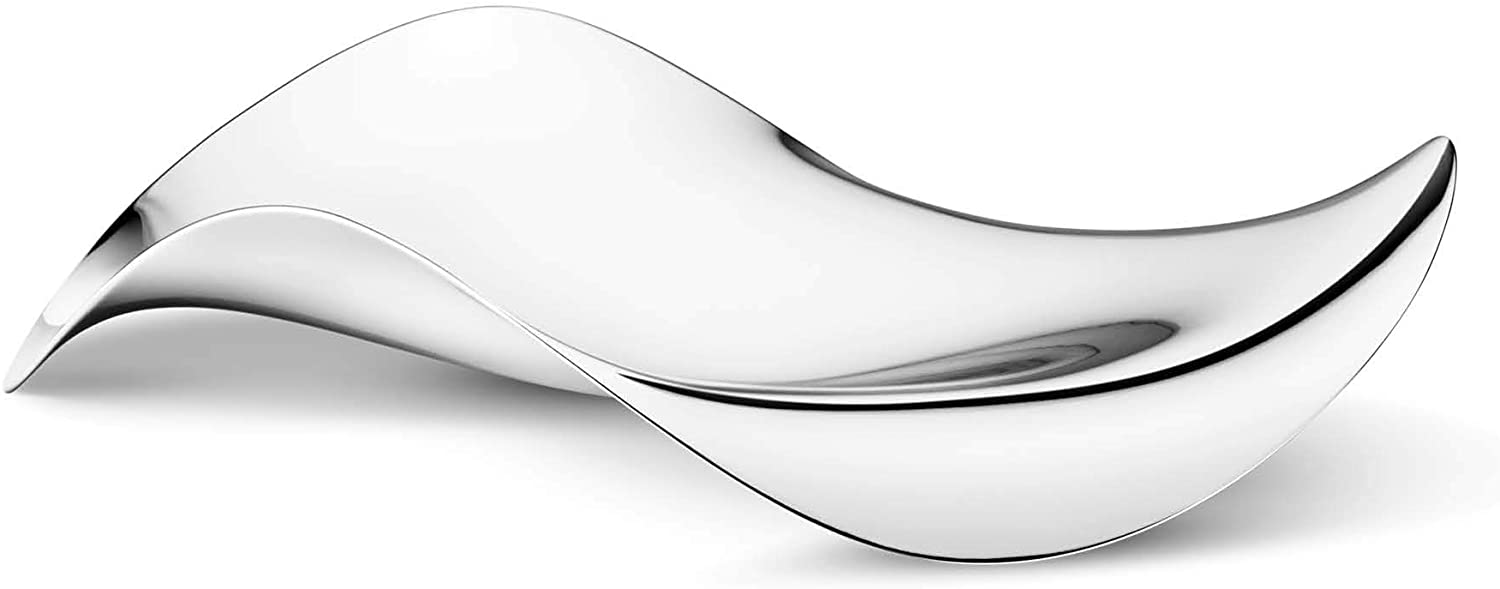 Georg Jensen Cobra Tray - Mirror Polished Stainless Steel - Designed by Constantin Wortmann - Stylish Serving Tableware