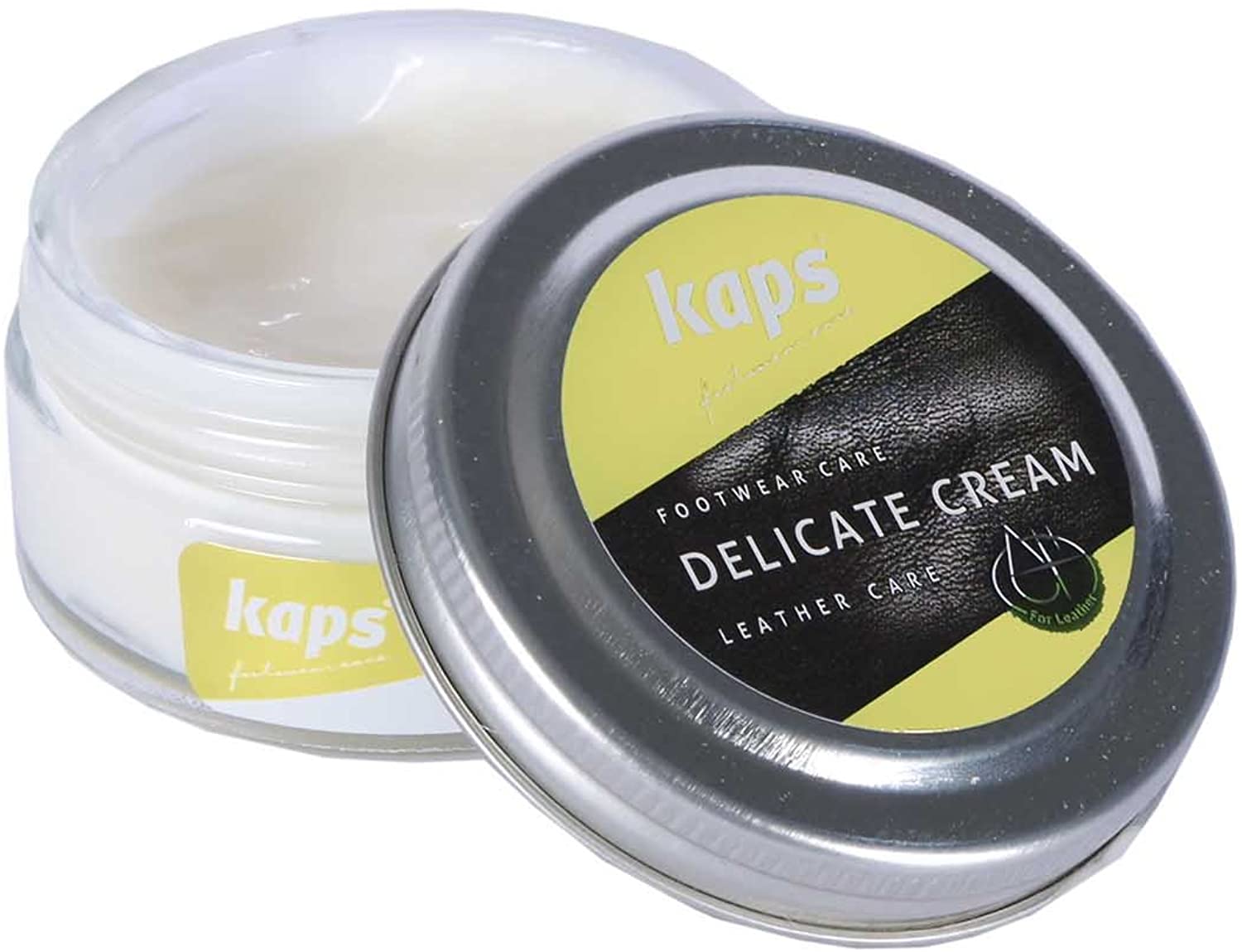 Shoe Care Cream, Intensive Leather Care and Nourishing, Kaps Delicate, 100 - Neutral / Transparent / Colourless, 50ml - 1.70 fl.oz