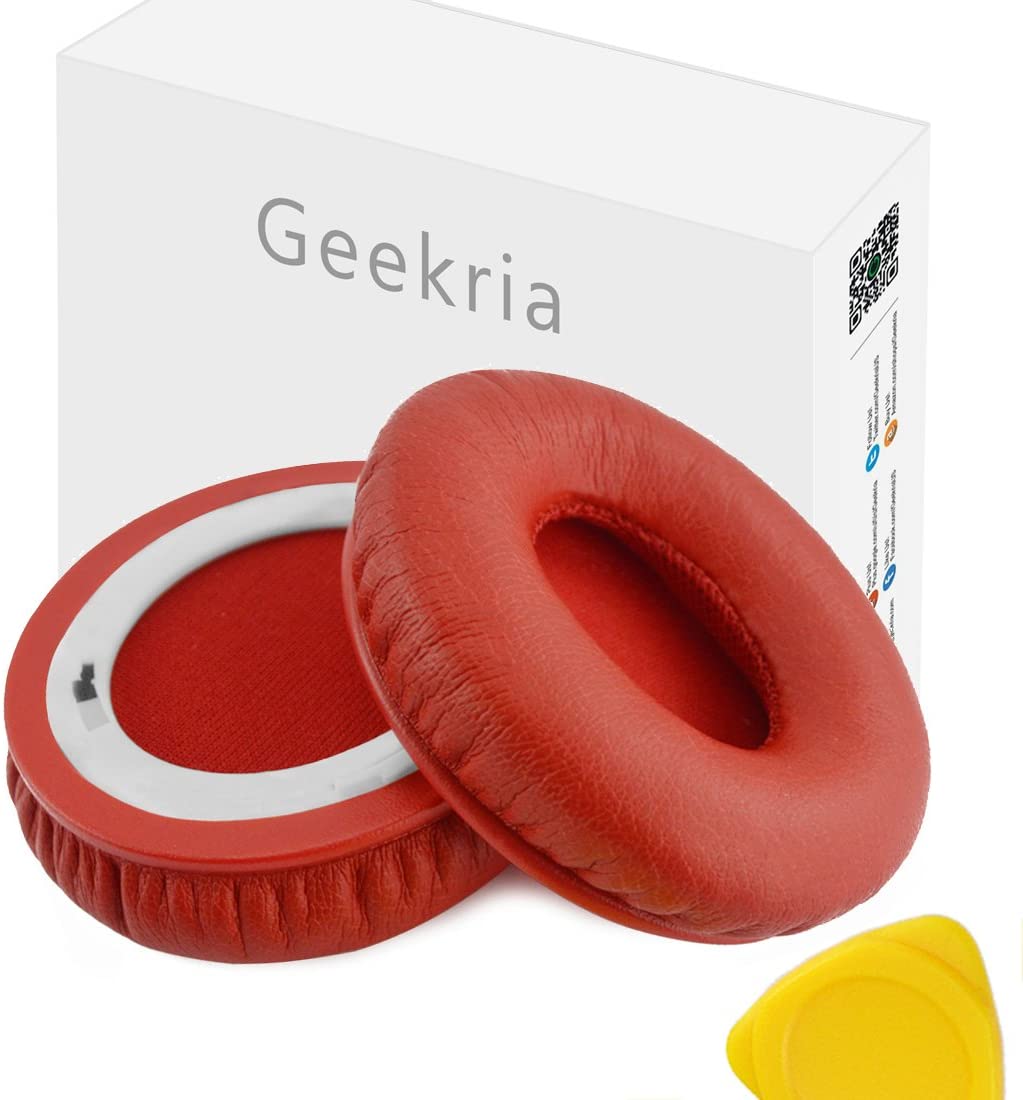Geekria Replacement Ear Pads for Beats Solo HD On-Ear Headphones Ear Cushions (Not Compatible with Other Headphone Models)