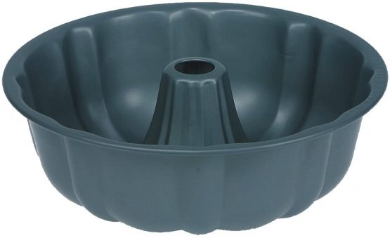 Dexam 17841413 Non-stick Deep fluted pan with tube, Carbon steel 24.5cm x 8.5cm, Grey