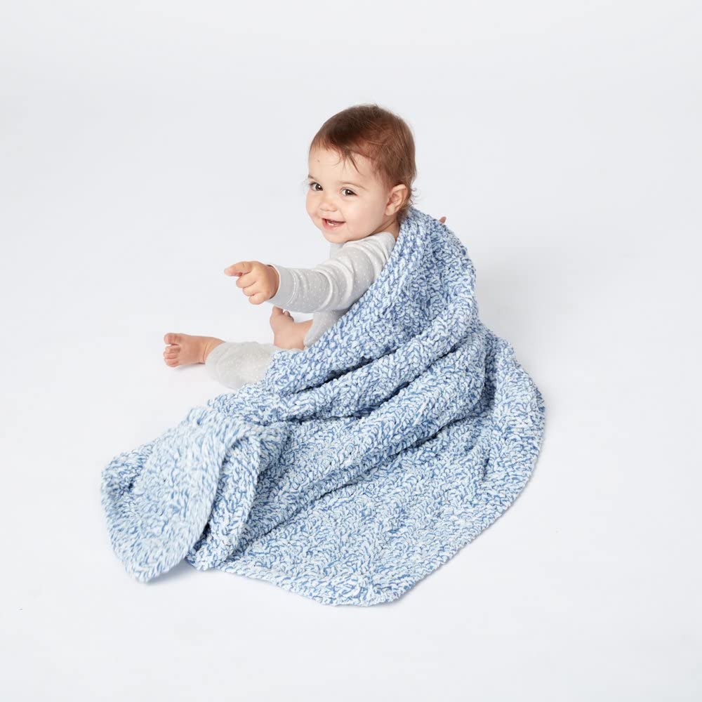 Bernat Baby Blanket, Blue Dreams, 300 g - Image 4
