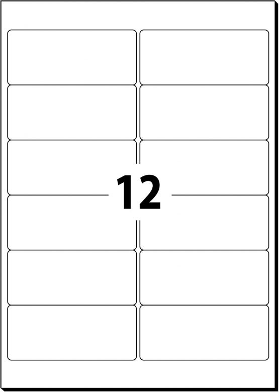 SIGEL LA221 Universal Removable Labels, 9.91 x 4.23 cm, 300 lbl = 25 sheets, white - Image 2
