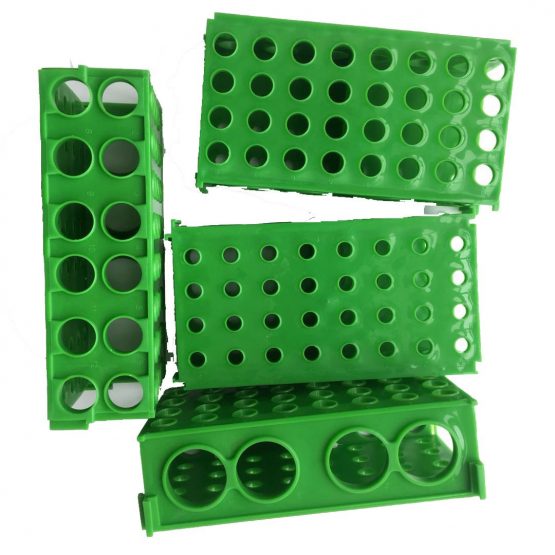 4 Way Plastic Test Tube Rack (Green) - Image 3