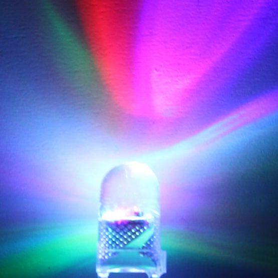 sourcingmap 50pcs 3mm Multicolor Fast Flashing Dynamics LED Diode Lights Bright Lighting Bulb Lamps Electronics Components Filcker Light Emitting Diodes 3-3.4V - Image 4