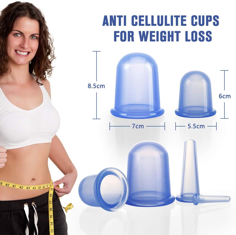 DazSpirit 4pcs Silicone Vacuum Cup for Cellulite Massage Vacuum Cup - Image 2