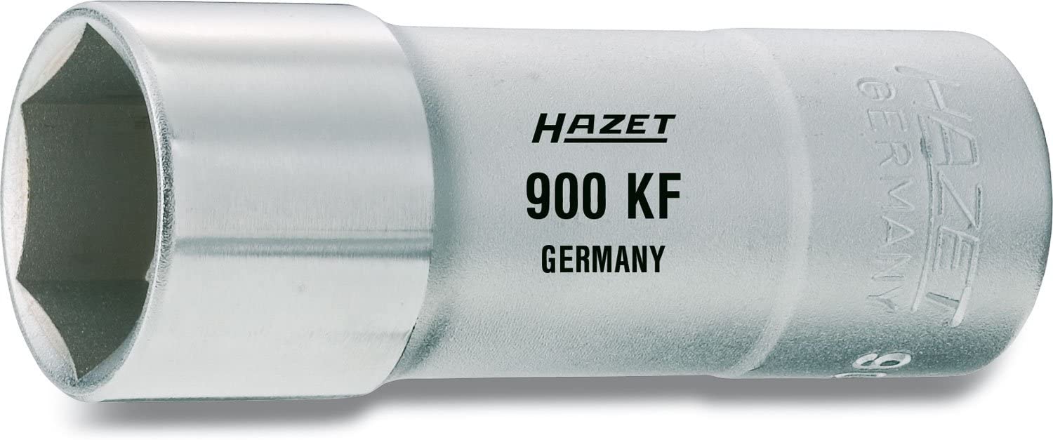 HAZET 900KF 71 mm Hexagon Profile Spark Plug Socket - Chrome-Plated/Polished