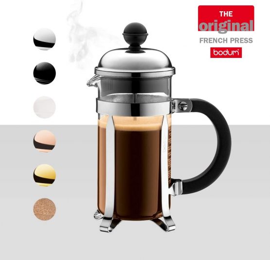 BODUM Chambord 3 Cup French Press Coffee Maker, Chrome, 0.35 l, 12 oz - Image 2
