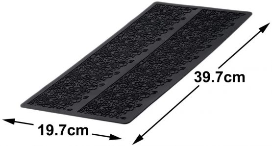 Hebudy Cake Decorations Silicone Moulds Lace Fondant Mold Cake Lace Mat for Baking Lace Embossed Cake Mold - Image 4