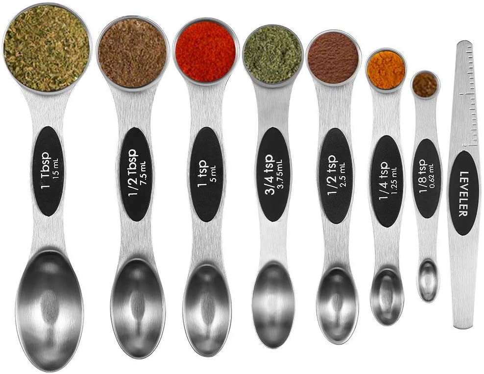 angelikashalala Measuring Spoons Set Stainless Steel Stackable Dual ...
