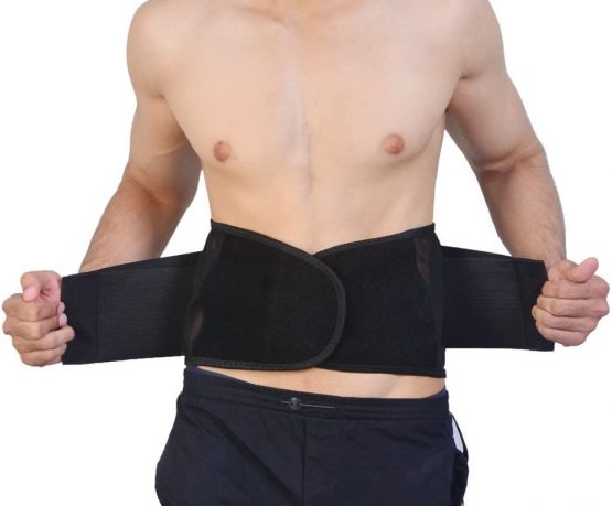 Body and Base TM, Adjustable Neoprene Double Pull Lumbar Support Lower Back Belt Brace Pain Relief (Medium (72-86 cm)) - Image 4