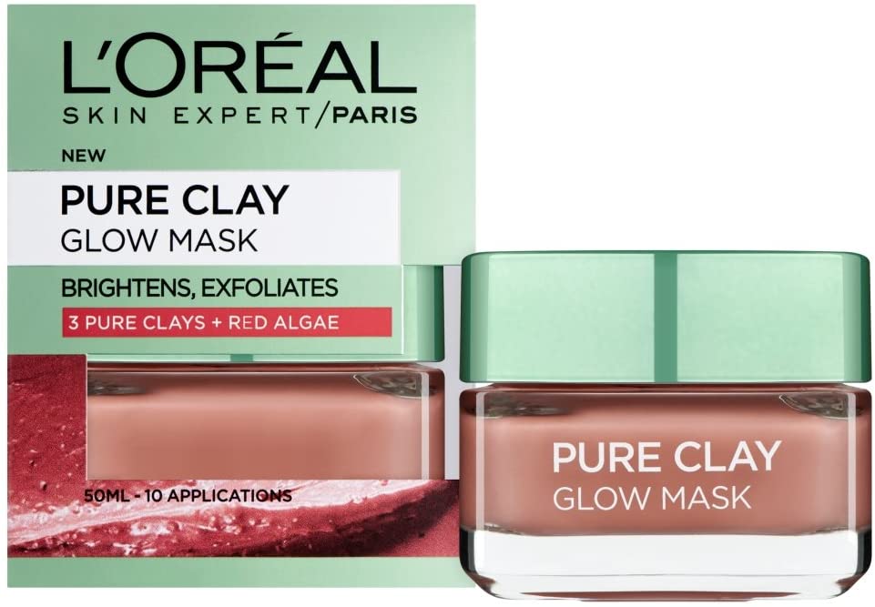 L'Oréal Paris Skin Expert L’Oreal Paris Face Mask Pure Clay Glow, 50 Ml, 50 ml (Pack of 1) - Image 2
