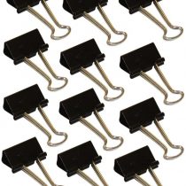 Wedo 6421425 25 mm Fold Back Clip (Pack of 12)