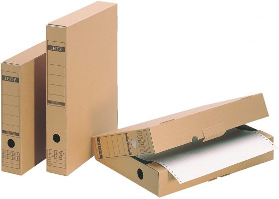 Leitz A4 Premium Archiving Box with Wide Opening, White, Pack of 10 - Image 3