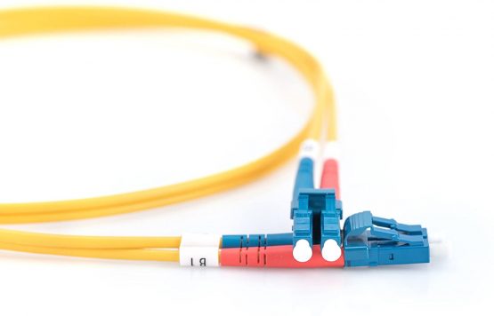 Digitus FO patch cable OS2-10 m LC to LC fiber optic cable - LSZH - Duplex Singlemode 09/125µ - 10 GBit/s - Yellow - Image 2