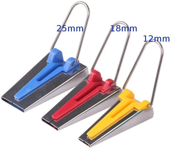 Bias Tape Maker Set of 3 by 60°® - Includes one 12 mm, one 18 mm and one 25mm