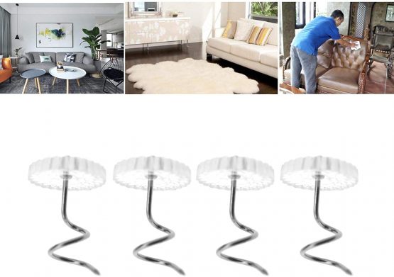 OTOTEC 200pcs Clear Plastic Heads Upholstery Twist Pins Set with Storage Box for Slipcovers Doilies and Bedskirts - Image 2