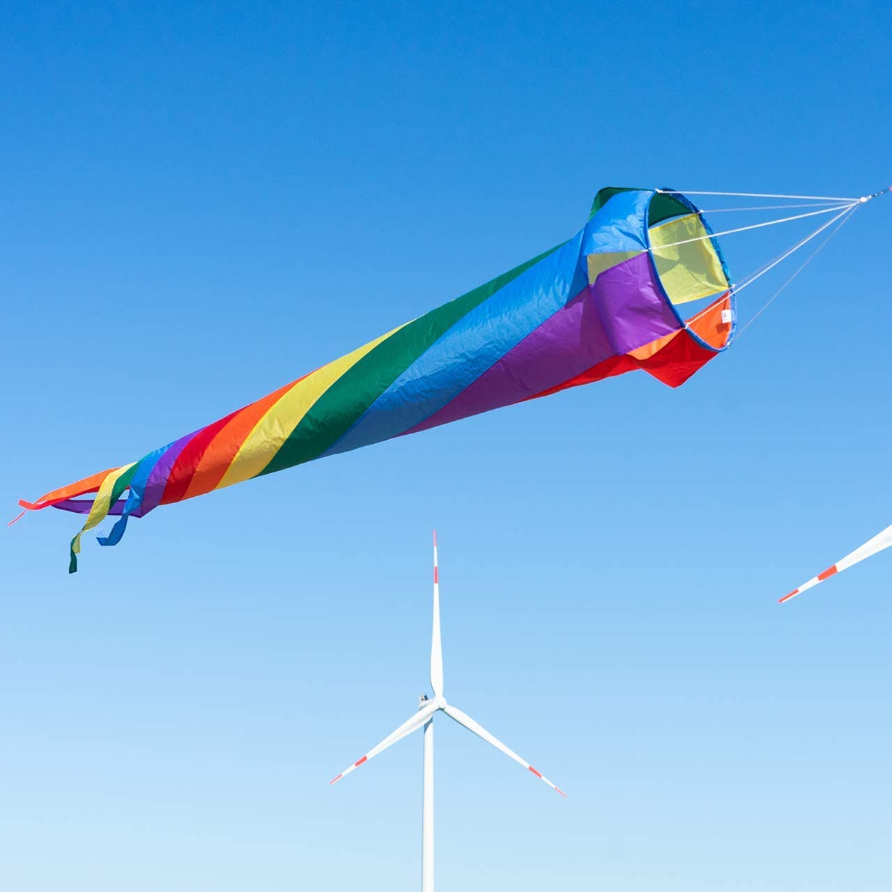 CIM Windsock, Windturbine 150 RAINBOW, UV-resistant and weatherproof, diameter 14 inch, length: 59 inch - Image 3
