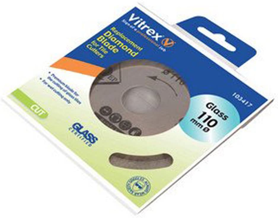 Vitrex VIT103417 110mm Diamond Glass Blade, Brown