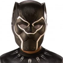 Official Rubie's Disney Marvel Endgame, Black Panther 1/2 Face Childs Mask, One-Size Childs
