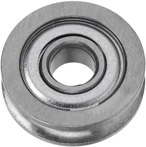 Hazmemejor Sealed Deep Groove Bearing- 10pcs U604ZZ 13 * 4 * 4mm V Groove Sealed Guide Pulley Rail Steel Guide Bearings - Image 4