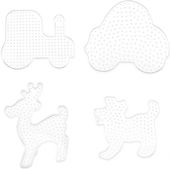 10pcs Pegboards for Perler Beads Kids Pegboard Template Board Hama Fuse Bead Clear Square Design Board - Image 3