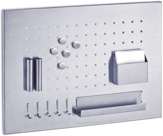 Zeller 11125 Stainless Steel Memo Board 50 x 35cm with Utensils - Image 3