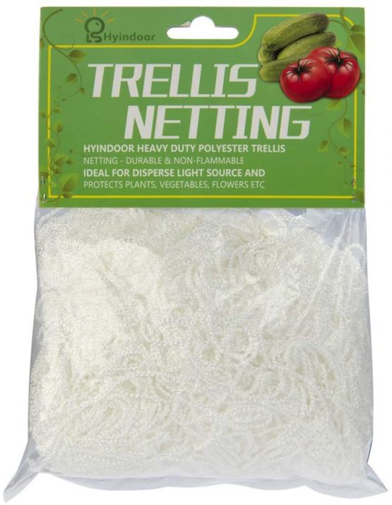Hyindoor Trellis Netting,Heavy-Duty Polyester,Plant 6" Square Soft Mesh Gardener,Plant Support Grow Tent Trellis Net (5x15) - Image 4