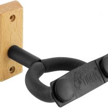 Tiger GST49-BK Wooden Guitar Wall Mount for Acoustic, Electric, Bass and Classical Guitars