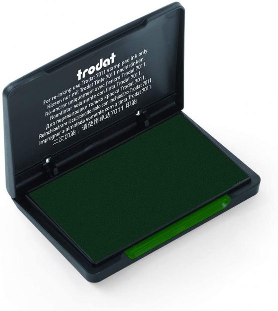 Trodat 9051 Hand Stamp Pad 90 x 50 mm Green - Image 3