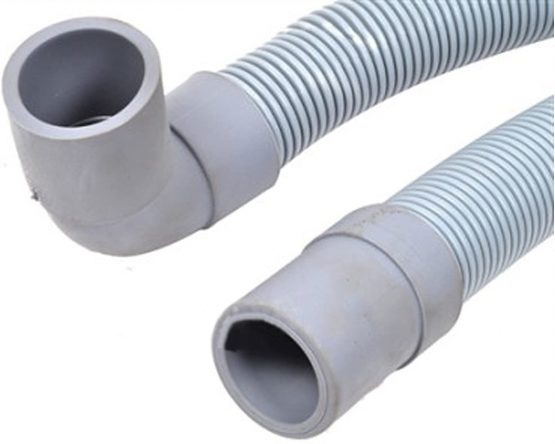 SPARES2GO Universal Drain Hose with Right Angle End for Washing Machines (2.5m, 19mm / 21mm ) - Image 3